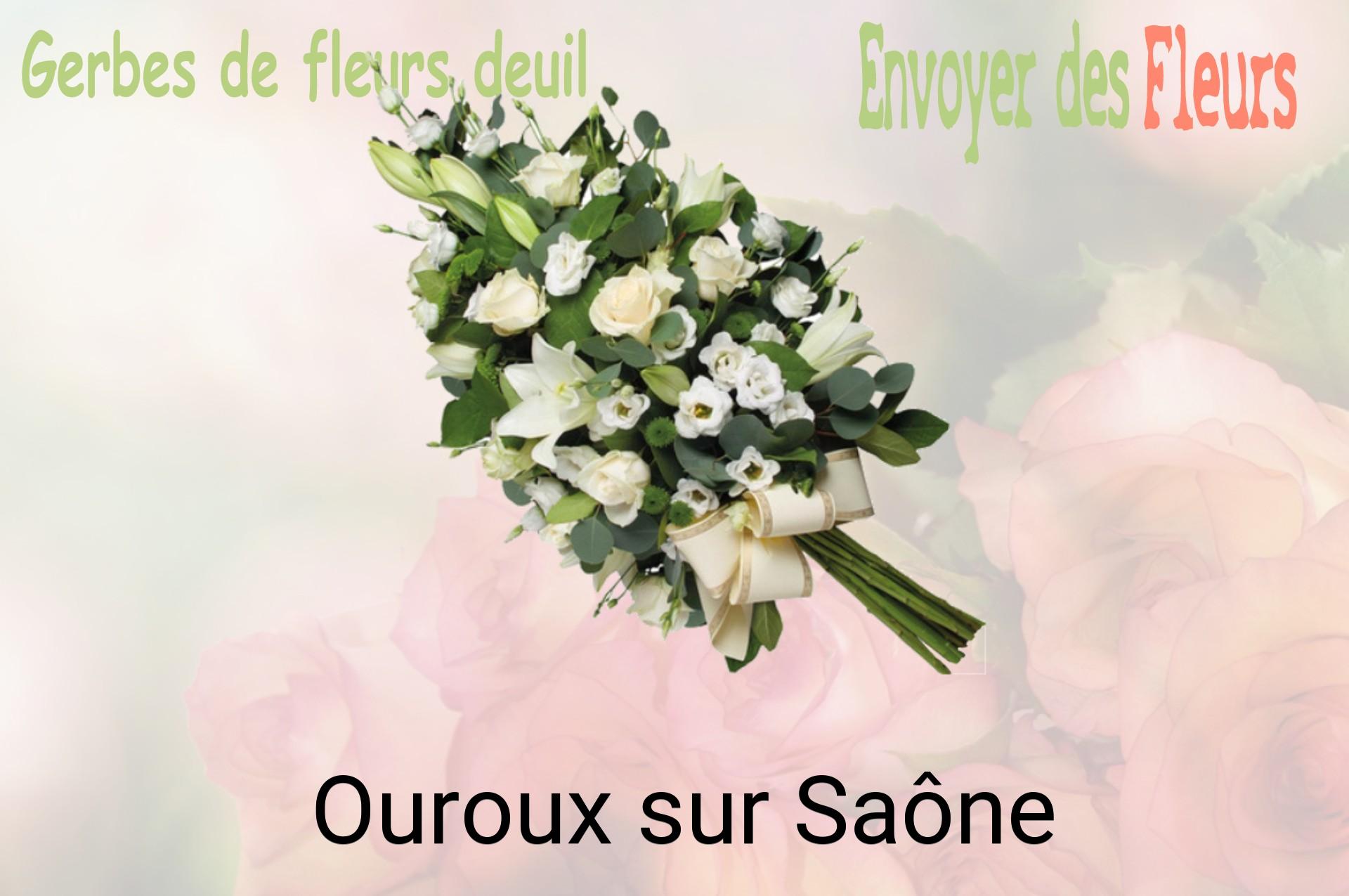 Gerbe de fleurs de deuil livrée à Ouroux-sur-Saône